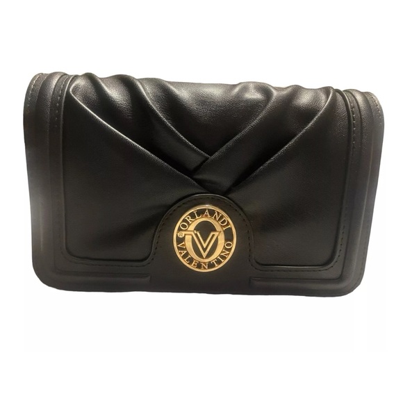 Valentino Orlandi Black Leather crossbody/Clutch - Picture 3 of 17